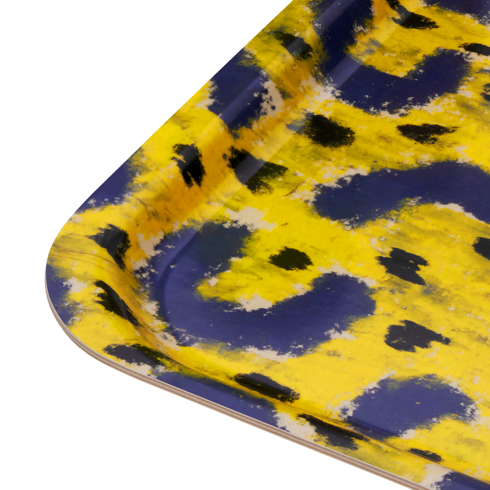 Monster Rectangular Tray Medium, Ochre Yellow / Grey / Black