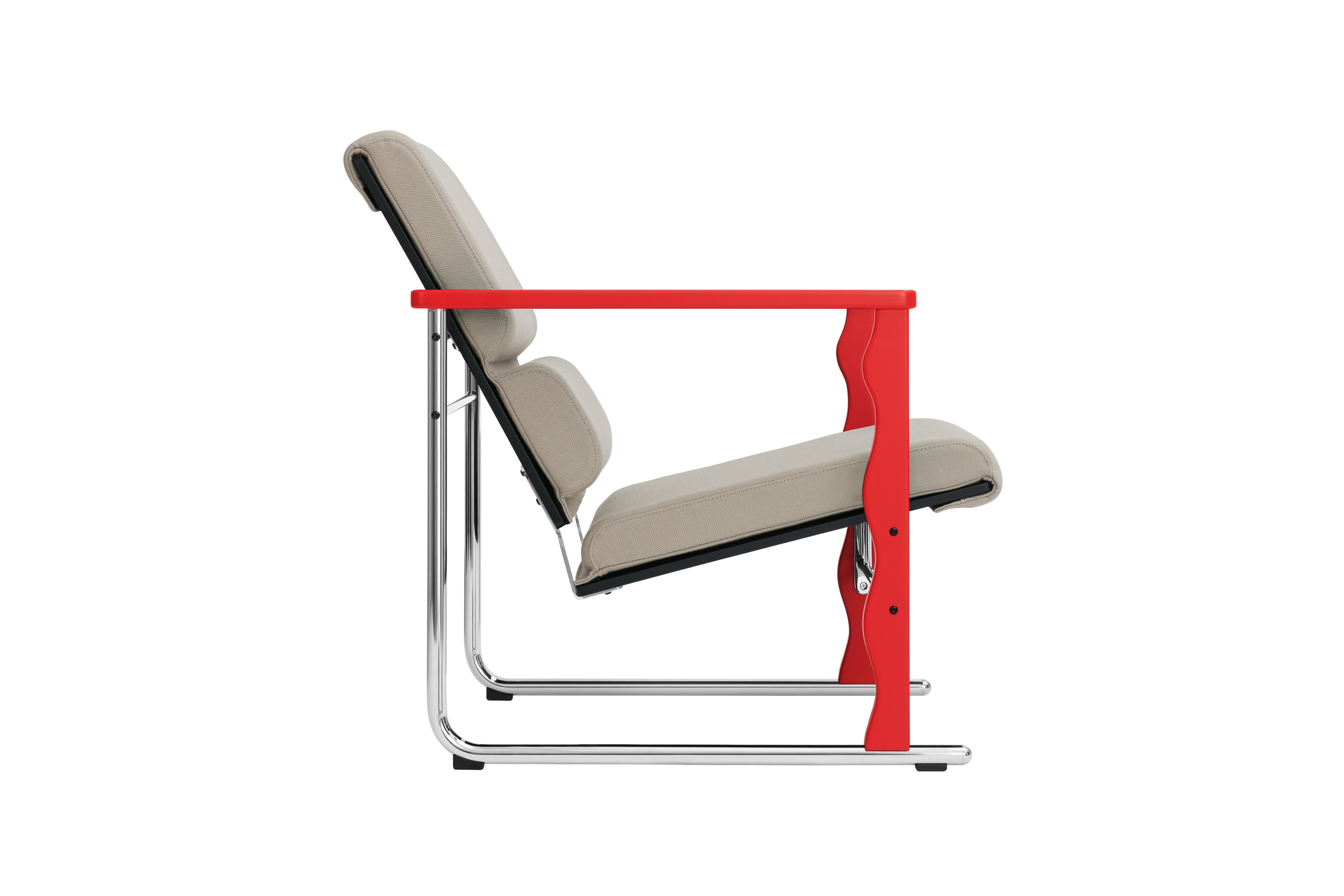 Experiment Lounge Chair, 503 / Red / Light Beige, Art. no. 30949 (image 3)
