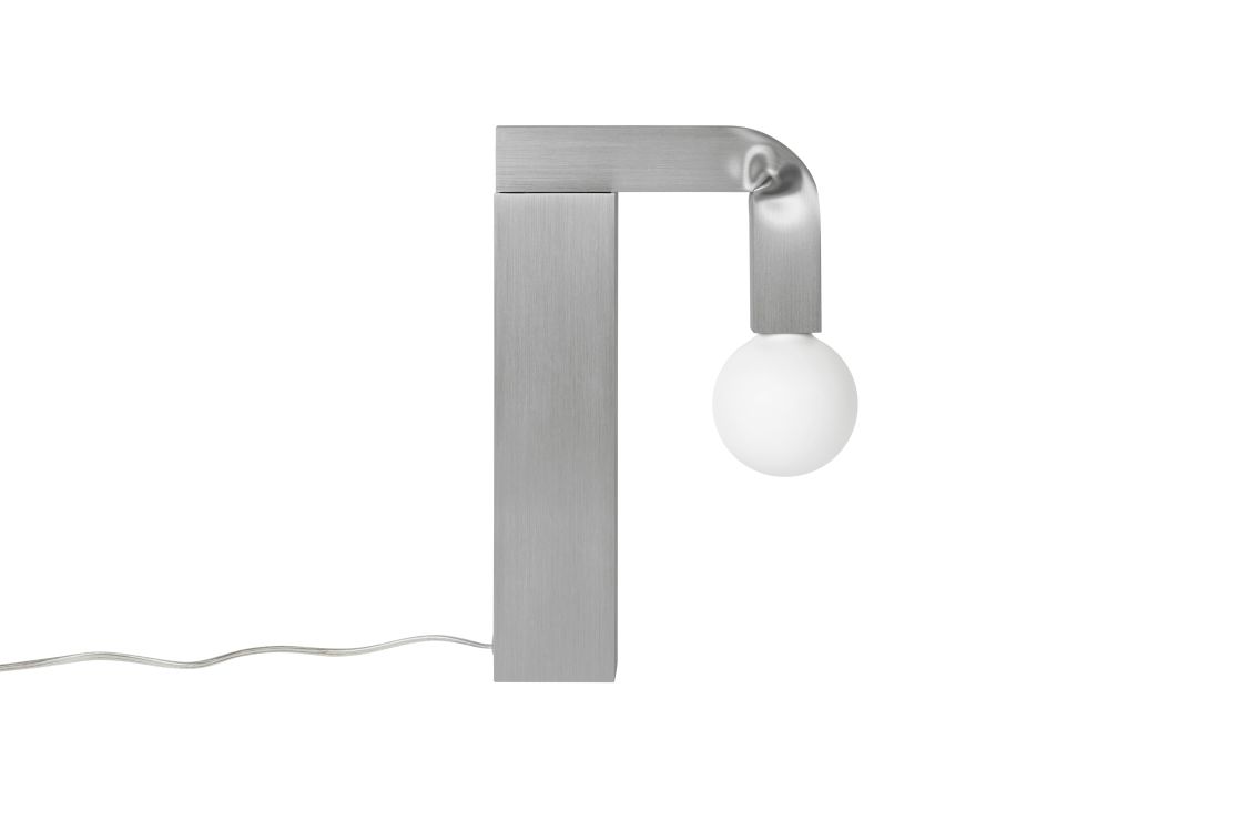 Knuckle Table Lamp (UK Plug), Brushed Aluminum, Art. no. 30656 (image 3)