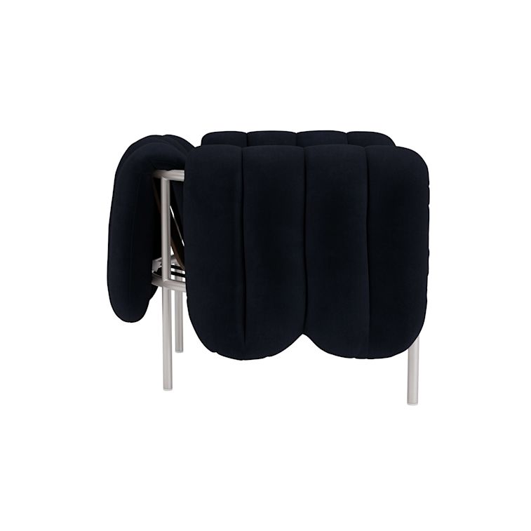 Puffy Lounge Chair, Velluto Coex VL30 / Stainless, Art. no. 31846 (image 4)