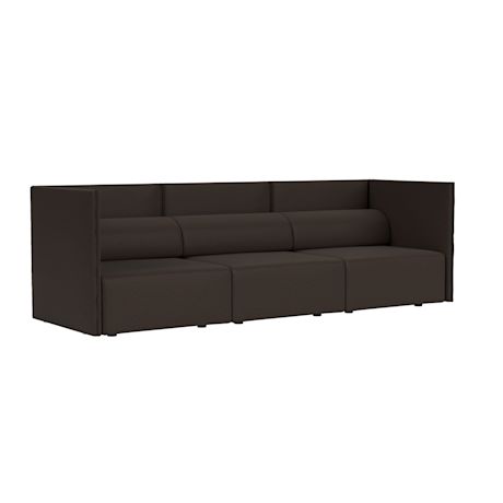 Palo Block 3-seater Sofa Medium Back, Amdal 280