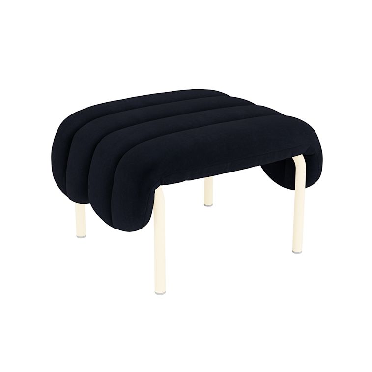 Puffy Ottoman, Velluto Coex VL30 / Cream, Art. no. 31856 (image 1)
