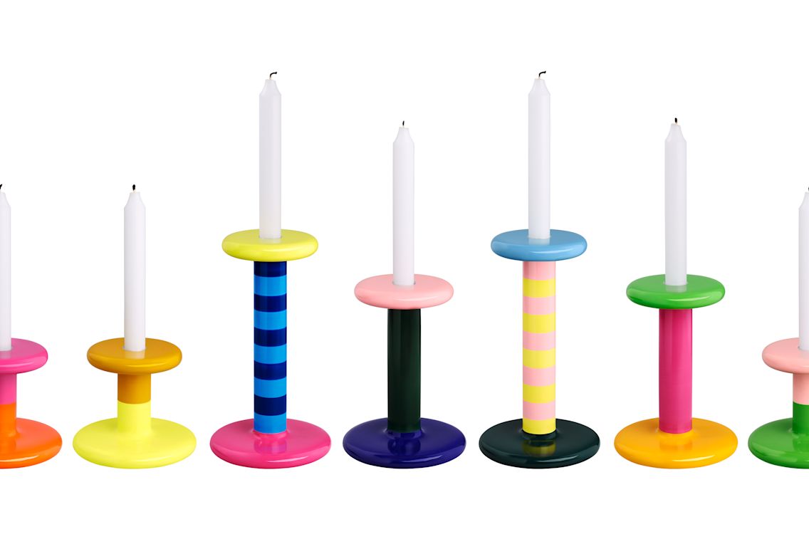 Pesa Candle Holder High, Sky Blue / Night Blue Stripe, Art. no. 31020 (image 5)