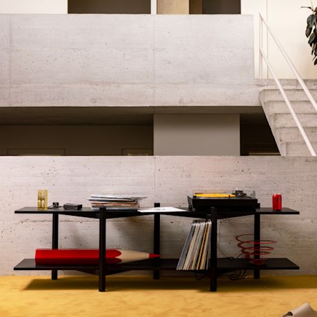 Zig Zag Shelf Media, Black
