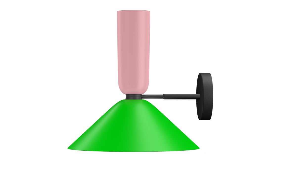 Alphabeta Wall Light, Light Pink / Green, Art. no. 20379 (image 1)