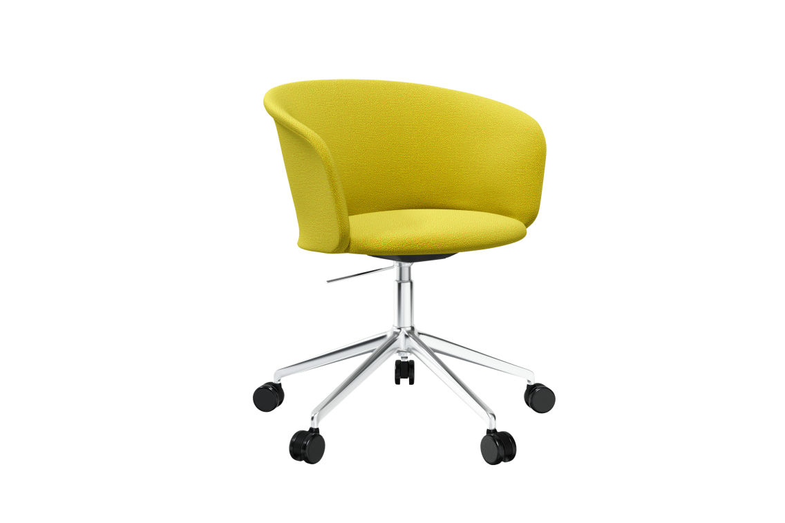 Kendo Swivel Chair 5-star Castors, Tivoli / Polished, Art. no. 20212 (image 1)