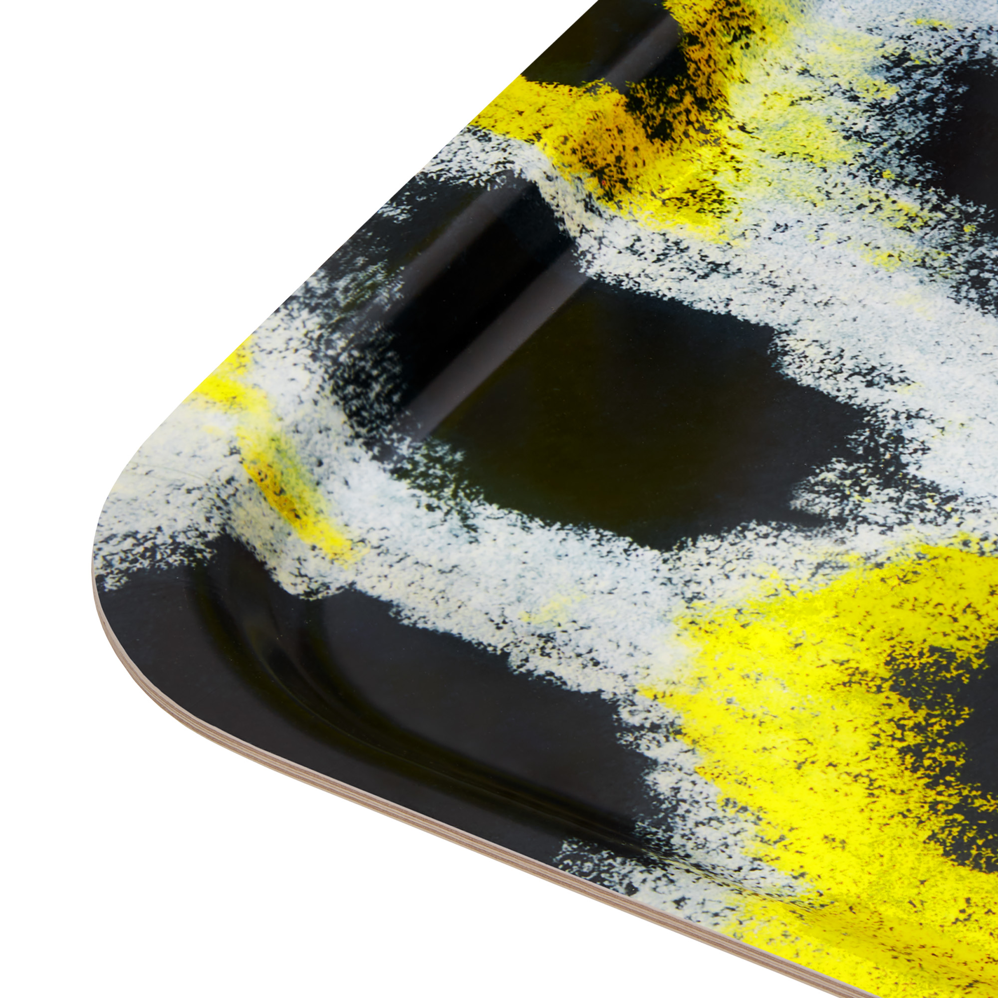 Monster Rectangular Tray Medium, White / Yellow / Black