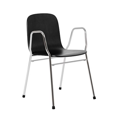 Touchwood Armchair, Black / Chrome