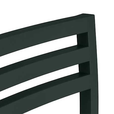 Chop Counter Chair, Black Green