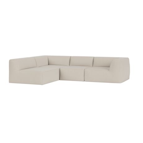 Great 3-seater Sofa Narrow Corner Left, Safire 0007