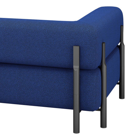 Palo 2-seater Sofa with Armrests, Cobalt