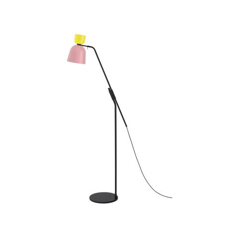 Alphabeta Floor Lamp, Sulfur Yellow / Light Pink