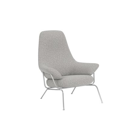 Hai Lounge Chair, Storr 612/Brushed Stainless (UK)