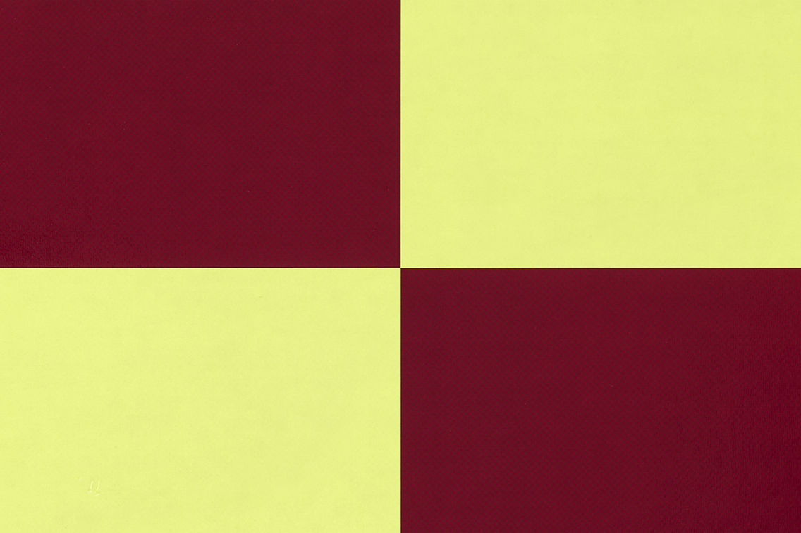 Check Placemat (Set of 2), Butter / Burgundy, Art. no. 31058 (image 3)