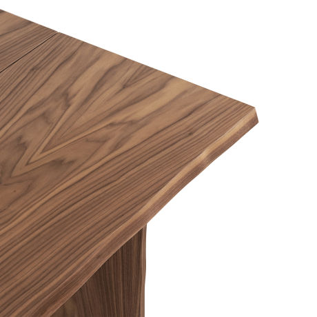 Bookmatch Table 220 cm / 86.6 in + Benches, Walnut