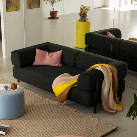 Palo 2-seater Sofa with Armrests, Pine