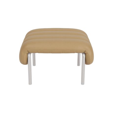 Puffy Ottoman, Elmosoft Leather 03009 / Stainless (UK)