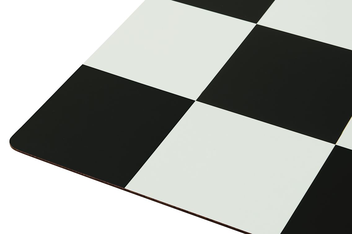 Check Placemat (Set of 2), Cream / Black, Art. no. 31057 (image 2)