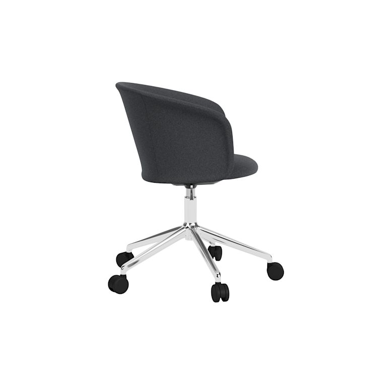 Kendo Swivel Chair 5-star Castors, Cura 60019/Polished, Art. no. 31976 (image 4)