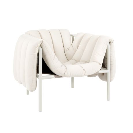 Puffy Lounge Chair, Natural / Cream