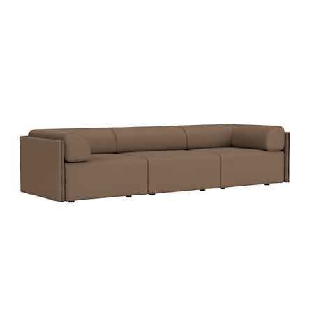 Palo Block 3-seater Sofa Low Back with Armrests, Autumn 361