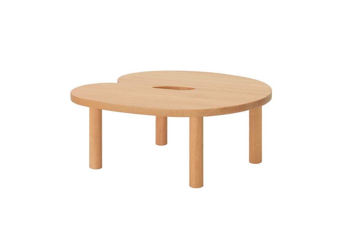 Worm Coffee Table Round, Beech/Beech, Art. no. 31378 (image 1)