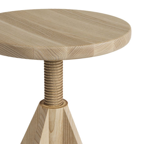 All Wood Stool Rocket, Ash