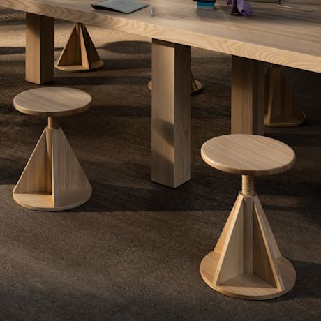All Wood Stool Rocket, Ash