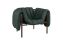 Puffy Lounge Chair, Dark Green Leather / Chocolate Brown, Art. no. 20488 (image 1)