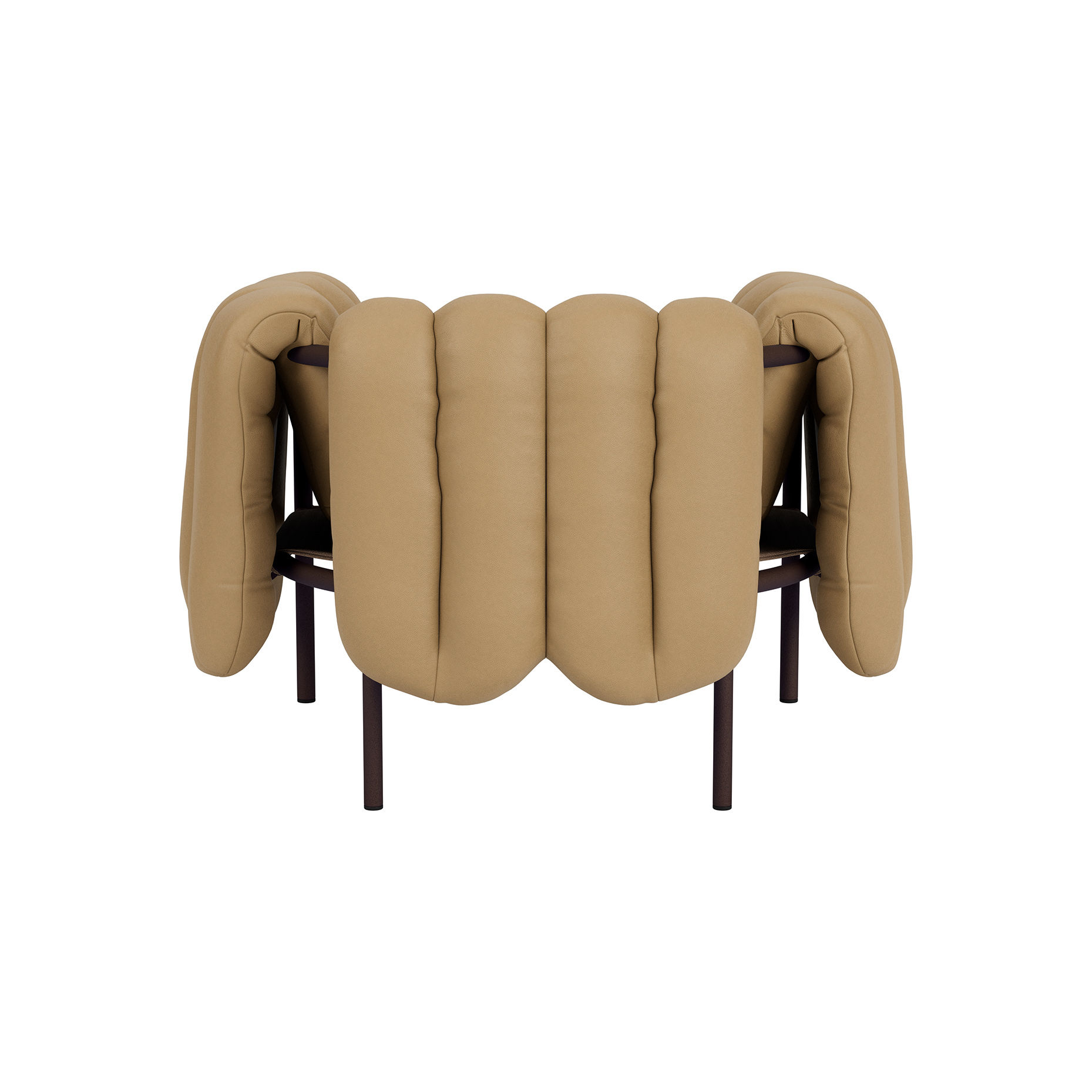 Puffy Lounge Chair, Elmosoft Leather 03009 / Chocolate Brown, Art. no. 90089 (image 5)