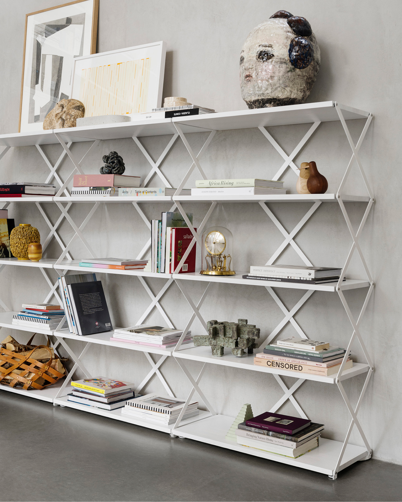 A lifestyle image featuring Lift Shelf 15 White.