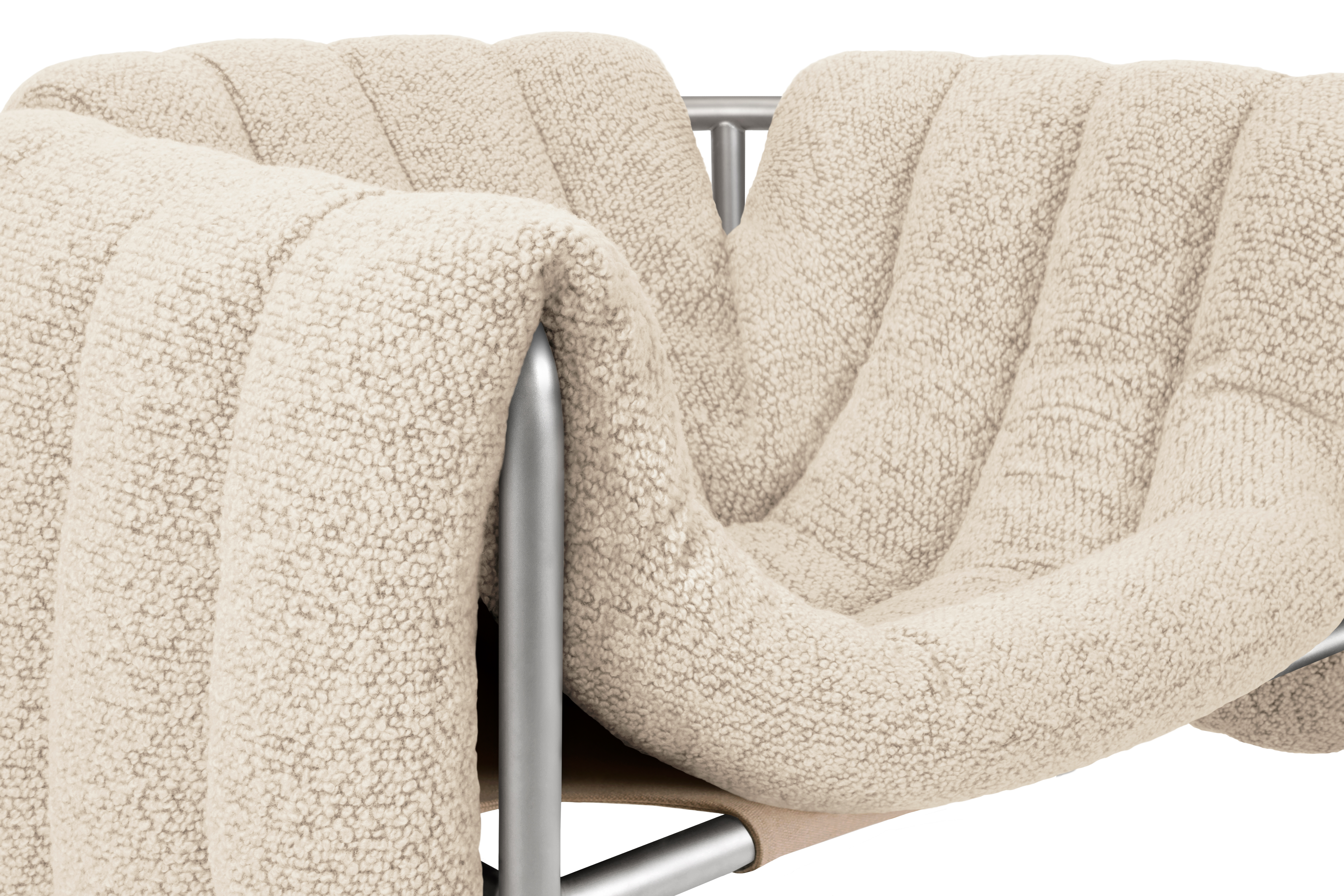 Puffy Lounge Chair, Eggshell / Stainless (UK), Art. no. 20658 (image 6)