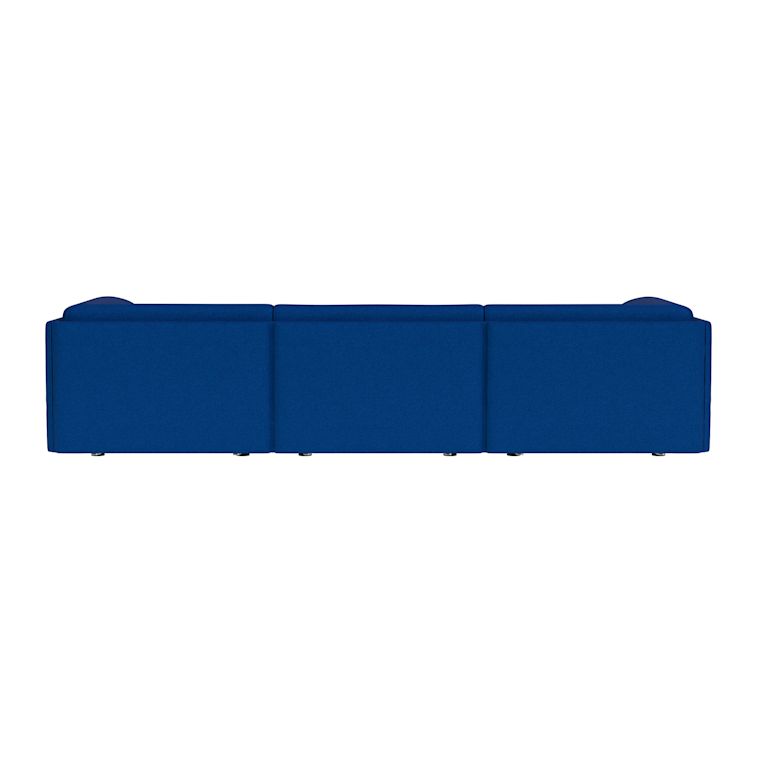 Palo Block 3-seater Sofa Low Back with Armrests, Sera Cobalt, Art. no. 95071 (image 5)