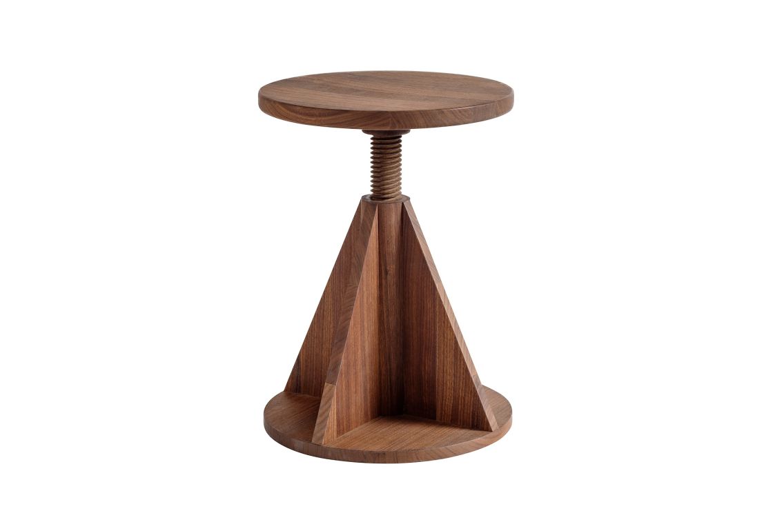 All Wood Stool Rocket, Walnut, Art. no. 14148 (image 1)