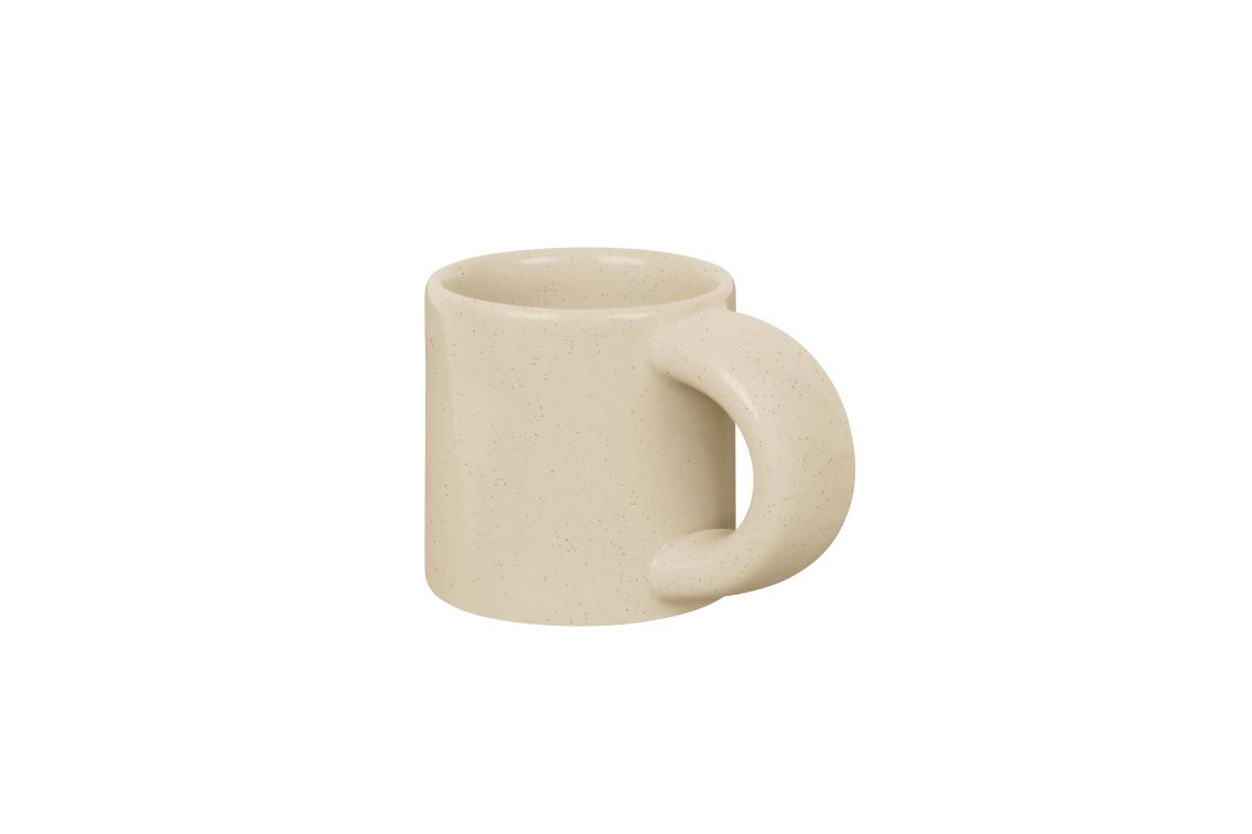 Pottery White Espresso Cups Set of 2, Ceramic Espresso Cups With