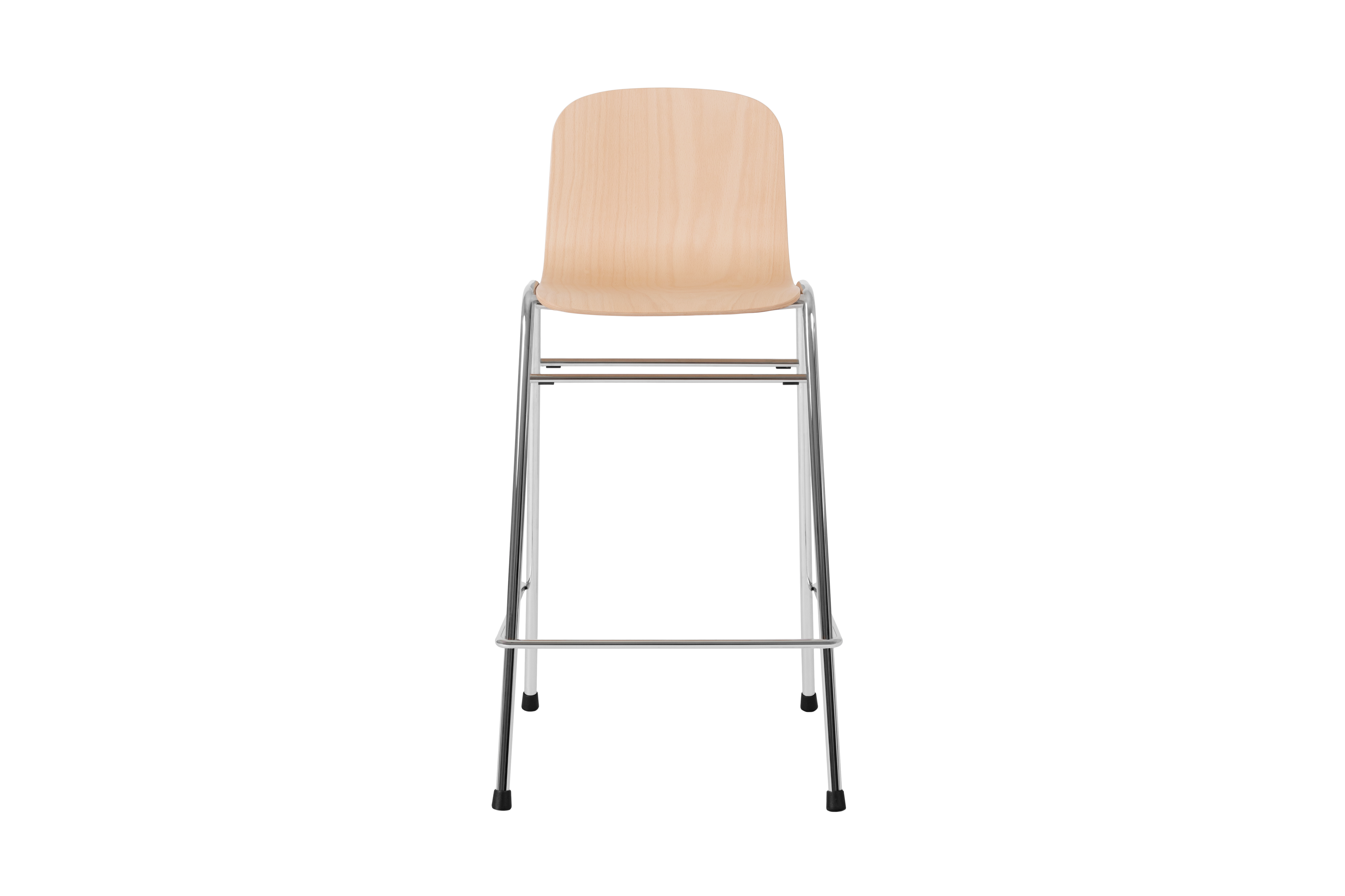 Touchwood Counter Chair, Beech / Chrome, Art. no. 20188 (image 2)