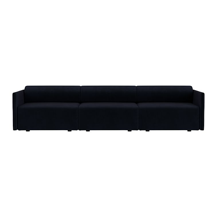 Palo Block 3-seater Sofa Low Back, Velluto Coex VL30 (UK), Art. no. 31945 (image 2)