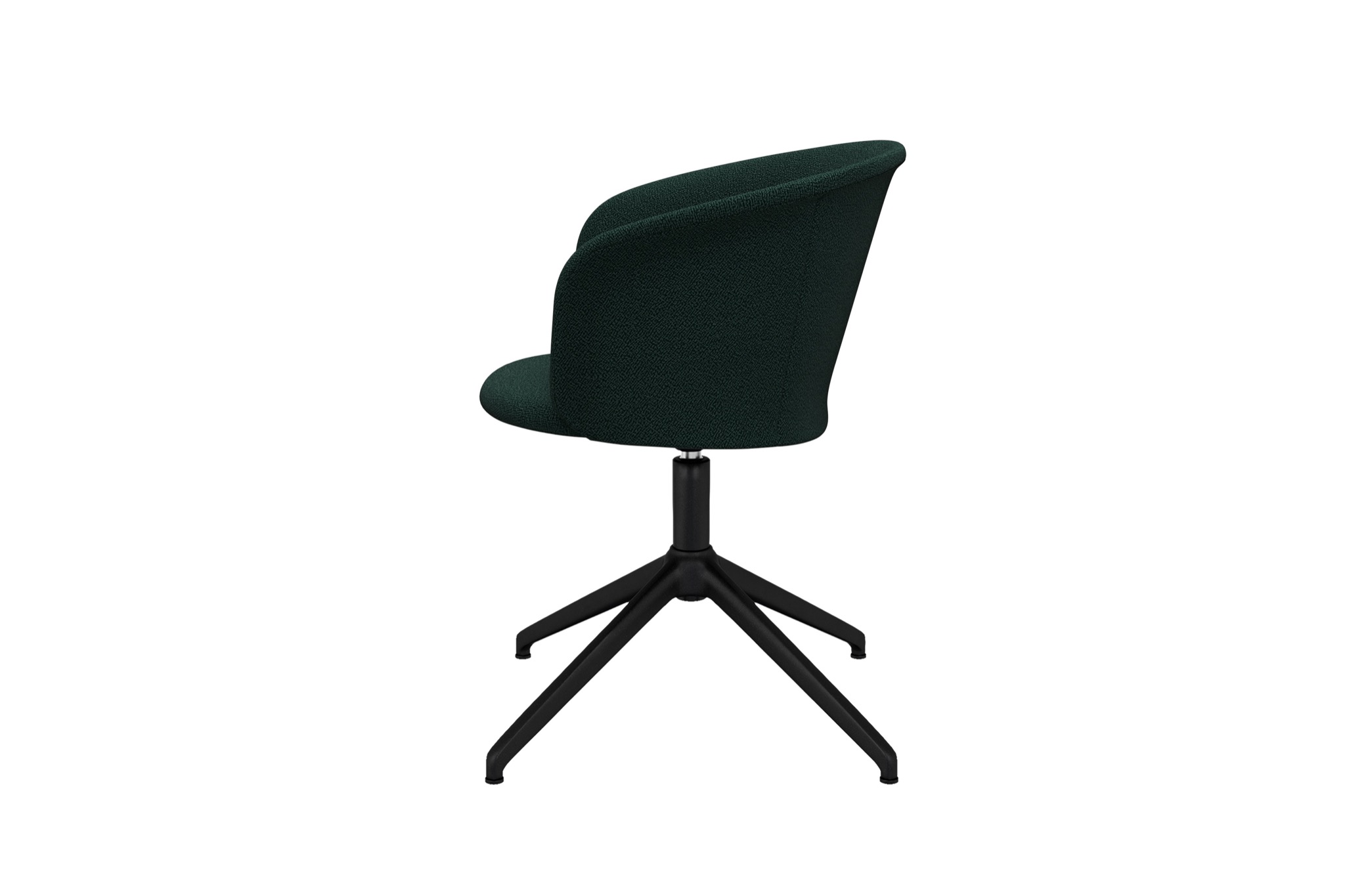 Kendo Swivel Chair 4-star Return, Pine / Black (UK), Art. no. 20530 (image 3)