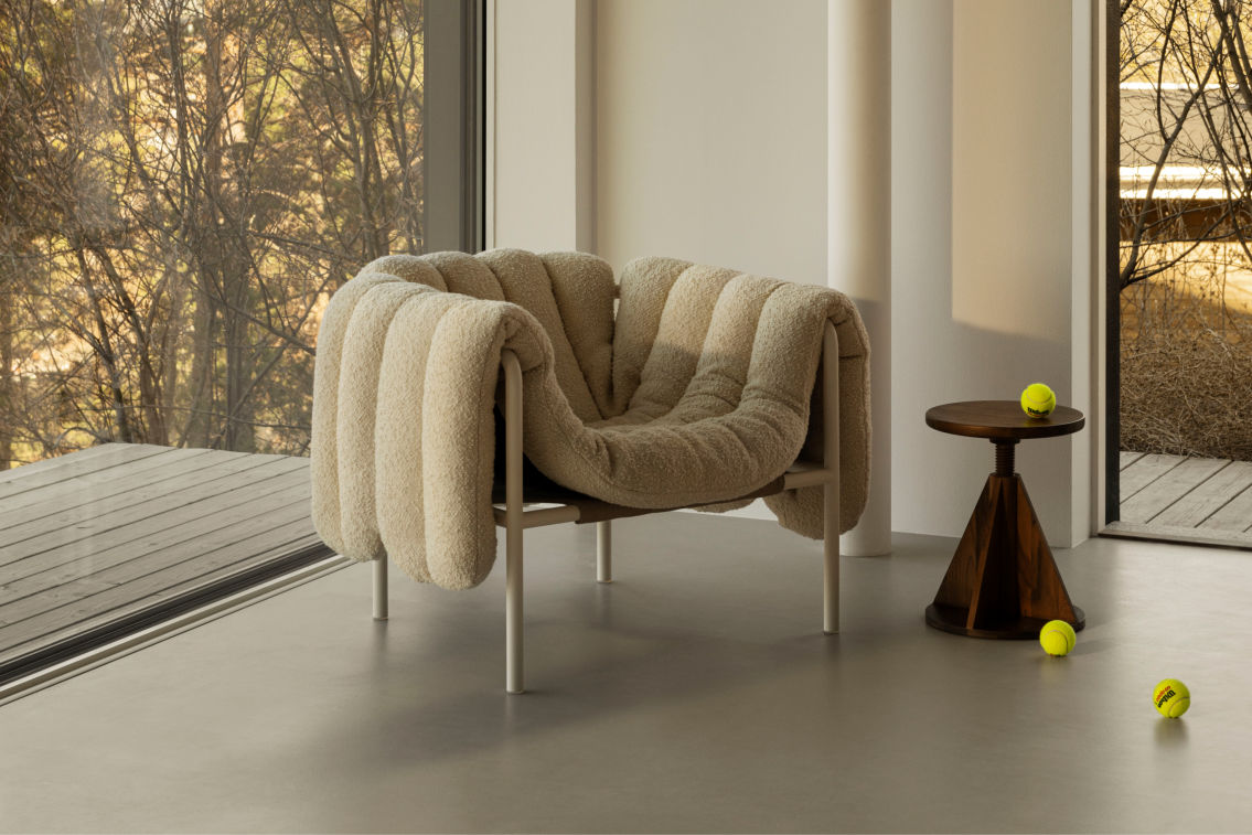 Puffy Lounge Chair, Eggshell / Black Grey, Art. no. 20296 (image 8)