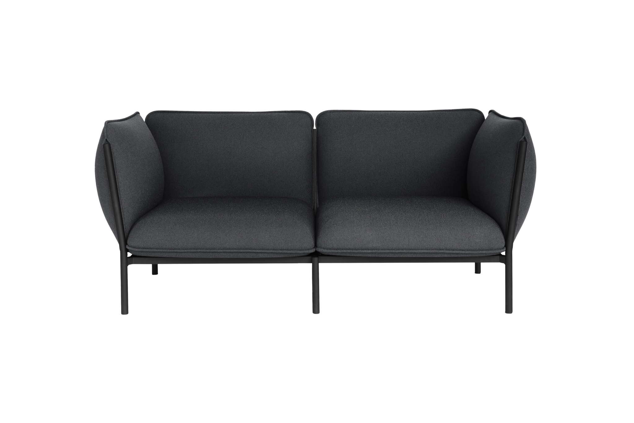 Kumo 2-seater Sofa with Armrests, Graphite, Art. no. 30079 (image 1)