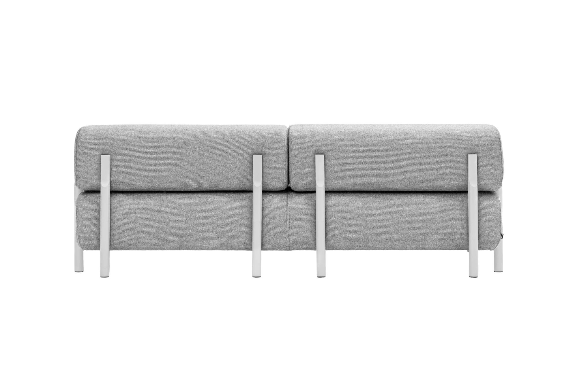 Palo 2-seater Sofa with Armrests, Grey, Art. no. 12928 (image 2)