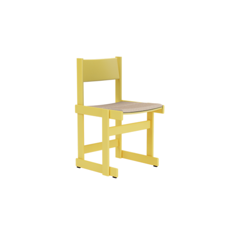 Bullnose Chair, Yellow / Swan Seat Pad