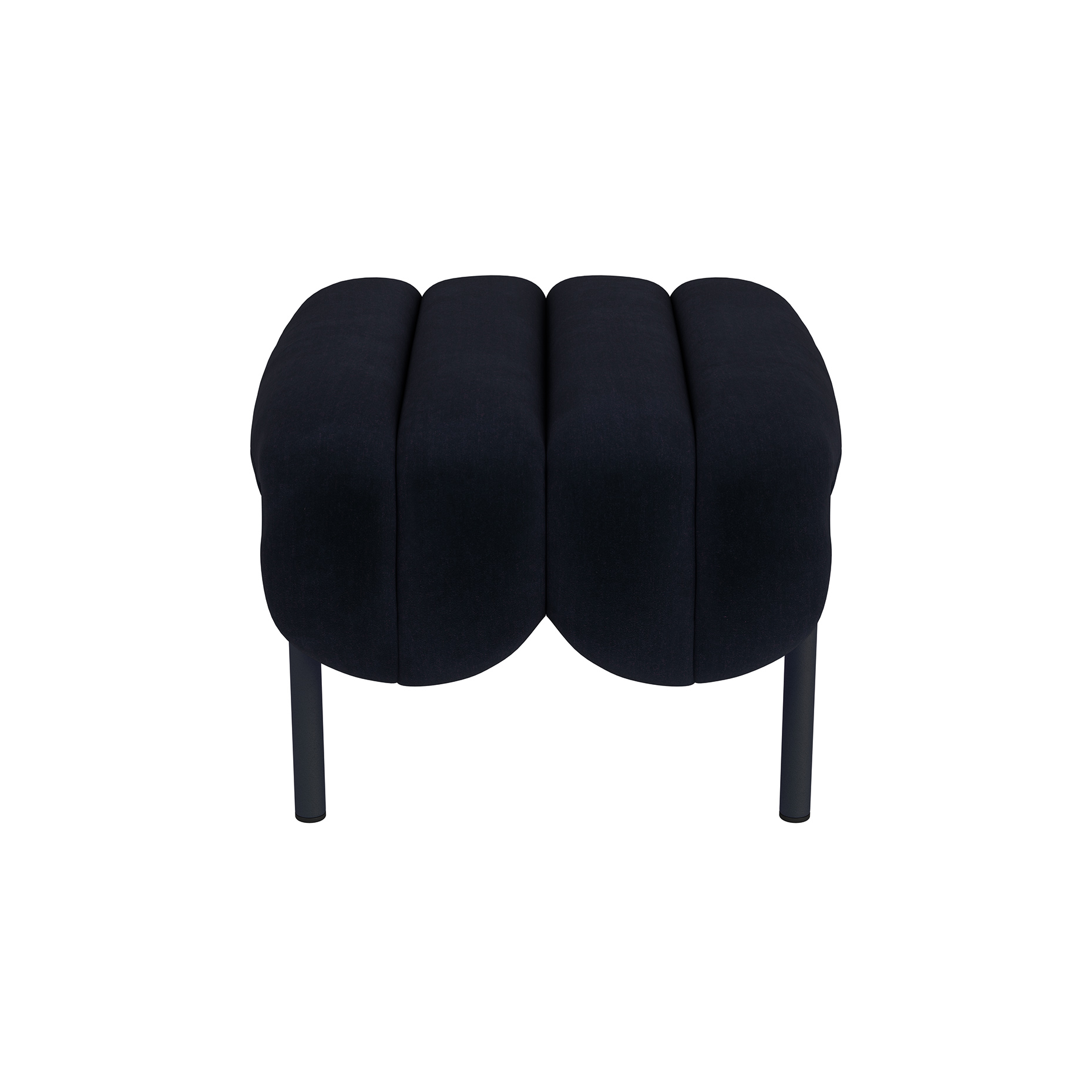 Puffy Ottoman, Velluto Coex VL30 / Black Grey, Art. no. 31855 (image 1)