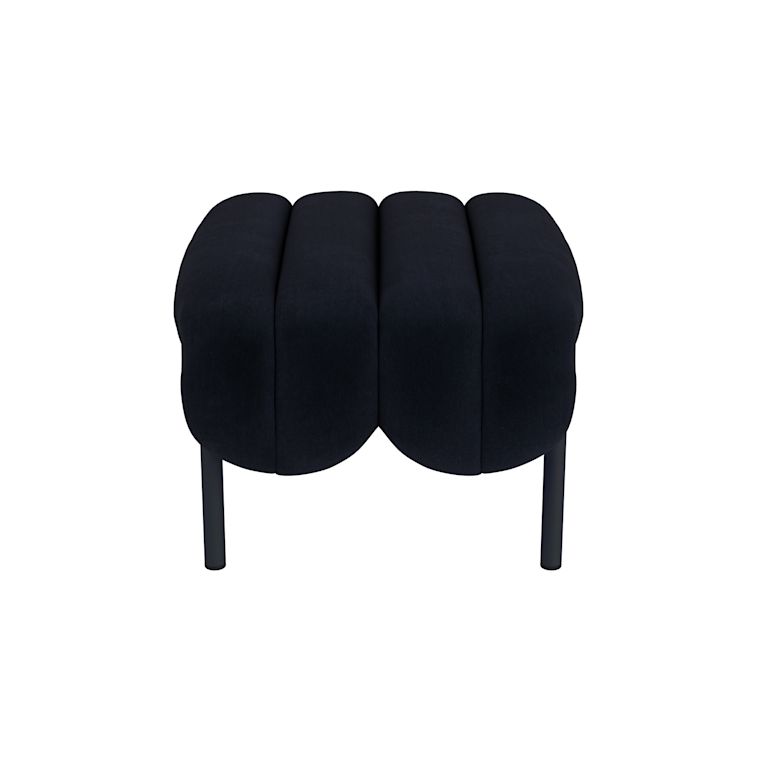 Puffy Ottoman, Velluto Coex VL30 / Black Grey, Art. no. 31855 (image 1)