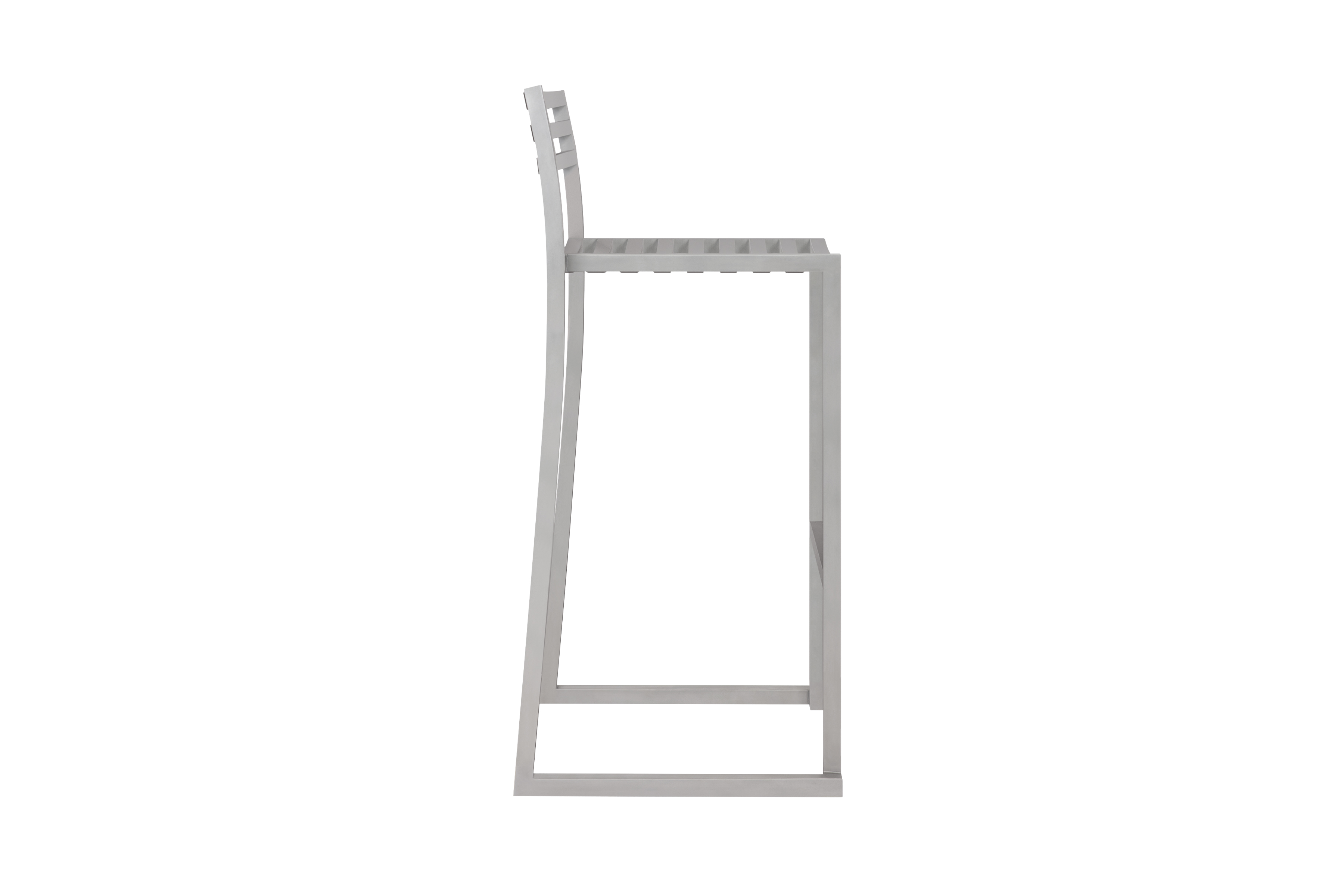 Chop Bar Chair, Sandblasted Stainless Steel, Art. no. 31308 (image 2)