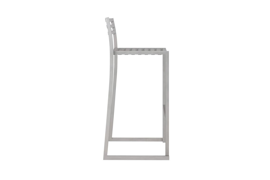 Chop Bar Chair, Sandblasted Stainless Steel, Art. no. 31308 (image 2)