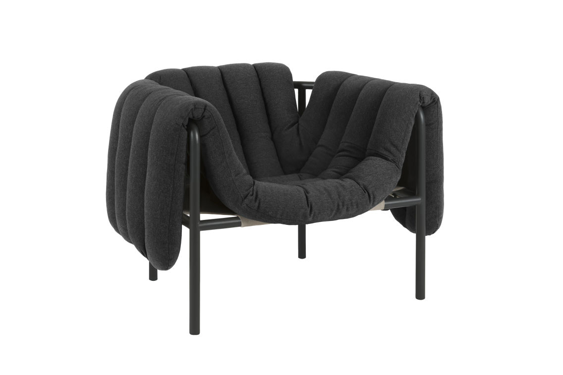 Puffy Lounge Chair, Anthracite / Black Grey, Art. no. 20195 (image 2)