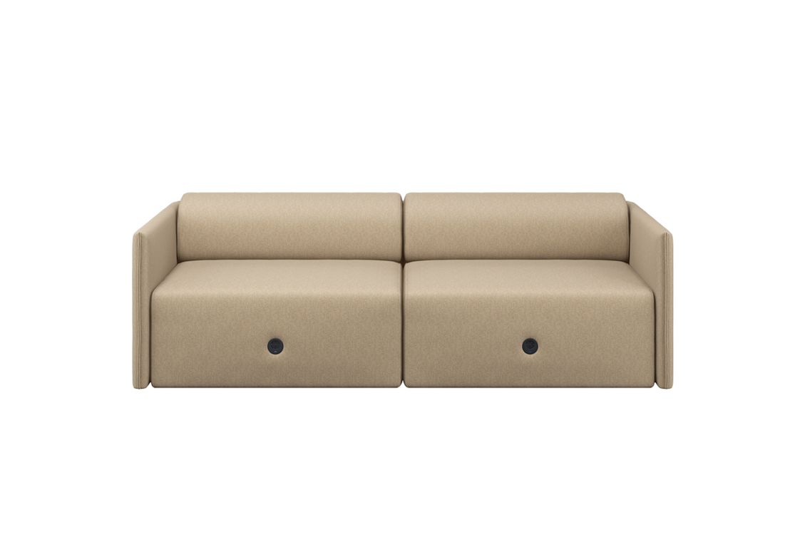 Palo Block 2-seater Sofa Low Back, Beige, Art. no. 31394 (image 4)