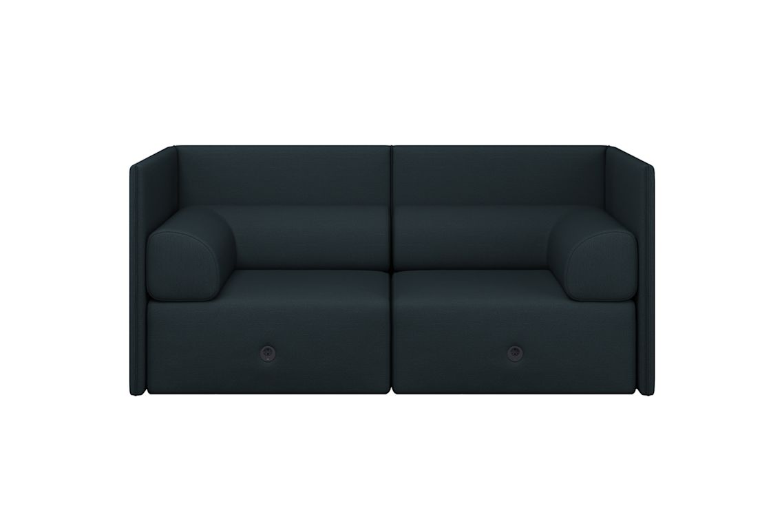 Palo Block 2-seater Sofa Medium Back with Armrests, Pine, Art. no. 31401 (image 4)