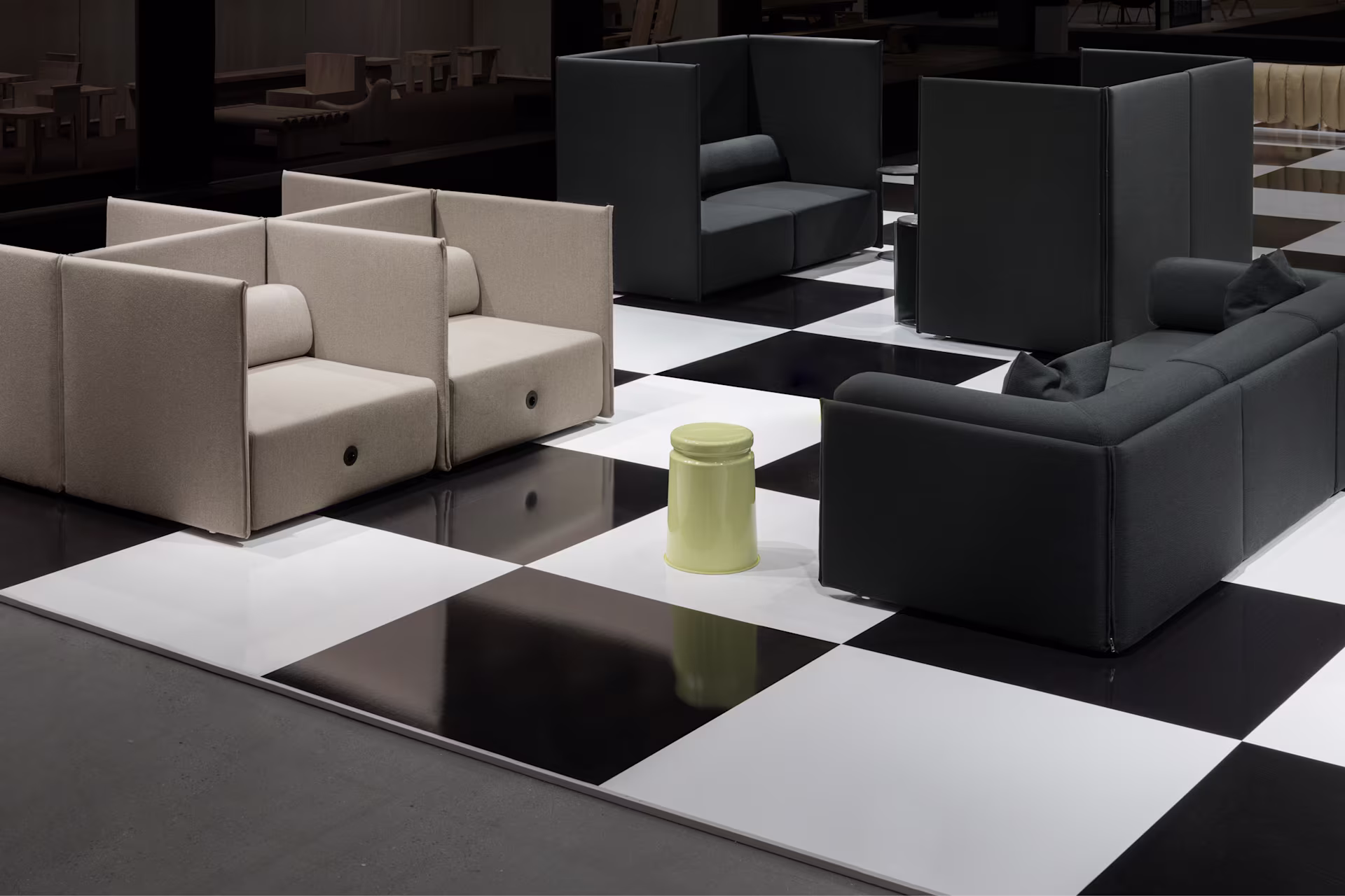 Stockholm Furniture Fair 2024 featuring Palo Block Sofa and Last Stool.